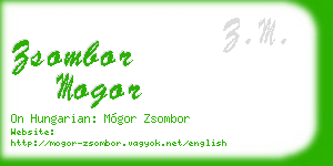 zsombor mogor business card